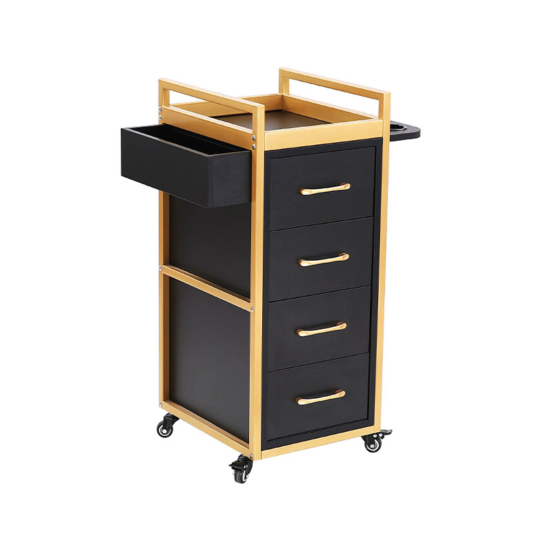 HZ2069BK / HZ2069W Sort & gull skjønnhetssalong vognvogn