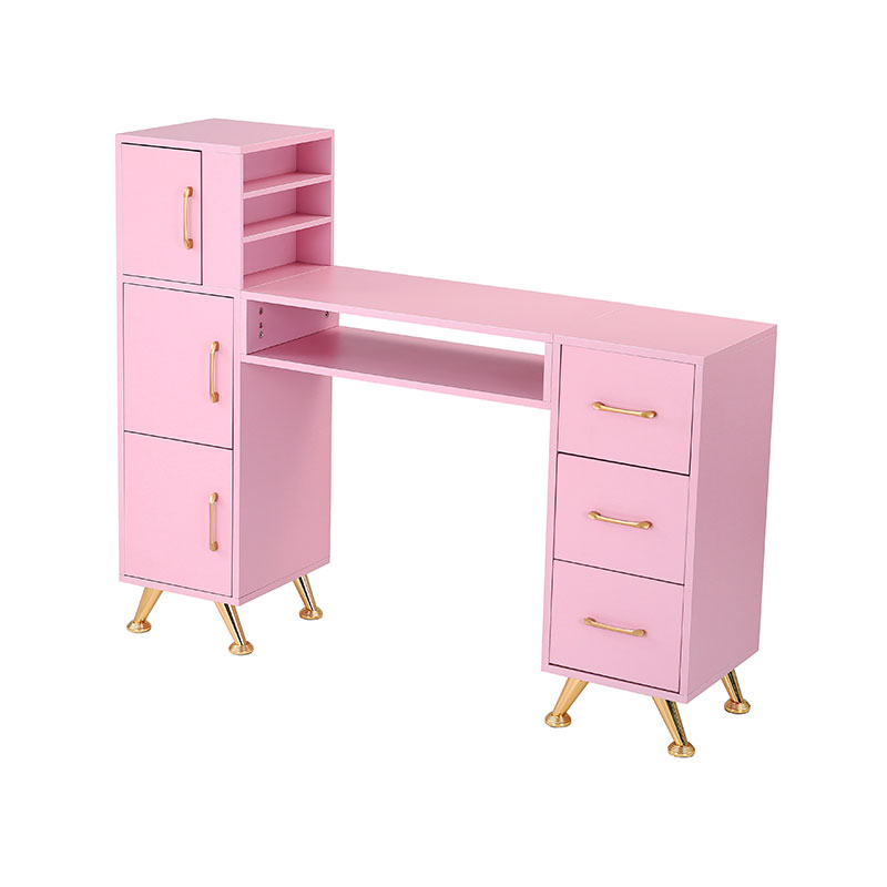 HZ2024BP Manikyr bord spikerbord for negleteknologi med glassplate og håndleddsstøtte