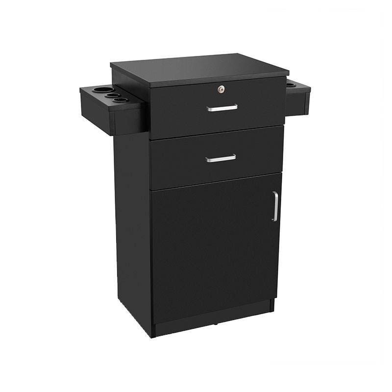 HZ2023 Salongstasjon i tre med lås for frisørfrisør