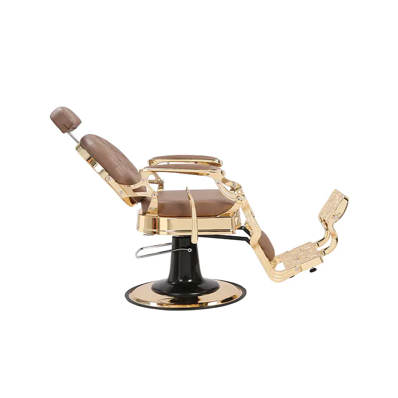 HZ8799B-K / HZ8799B-R / HZ8799G-R / HZ8799H-Z Frisørstol i sort med gullramme