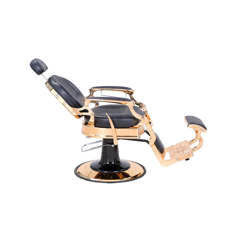 HZHZ8799E Svart rutete retro frisørstol