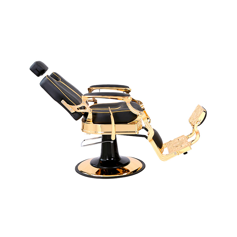 HZ87104 Justerbar vintage frisørstol i industriell stil med solid metallramme