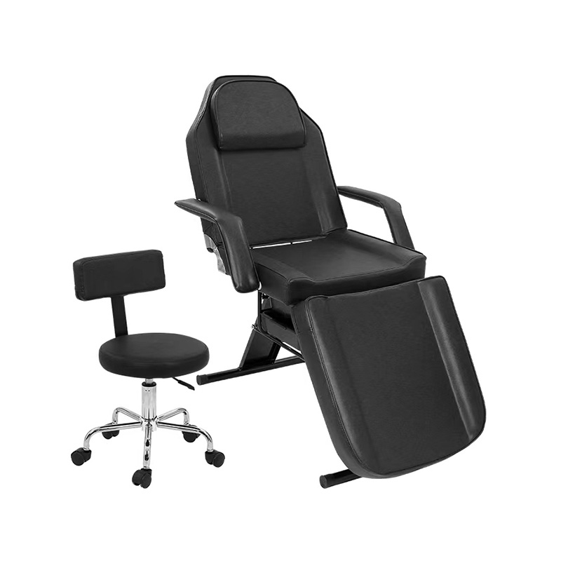 HZ009BKD / HZ009PKD / HZ009WD Massasjesalong tatoveringsstol estetikerseng med salongkrakk