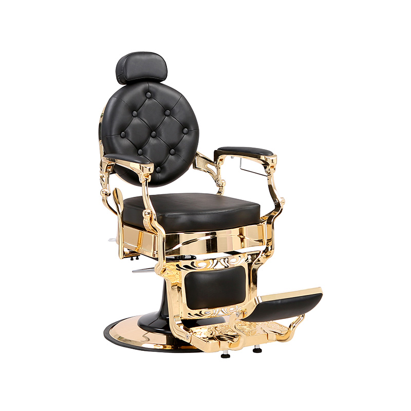 HZ8799B-K / HZ8799B-R / HZ8799G-R / HZ8799H-Z Frisørstol i sort med gullramme