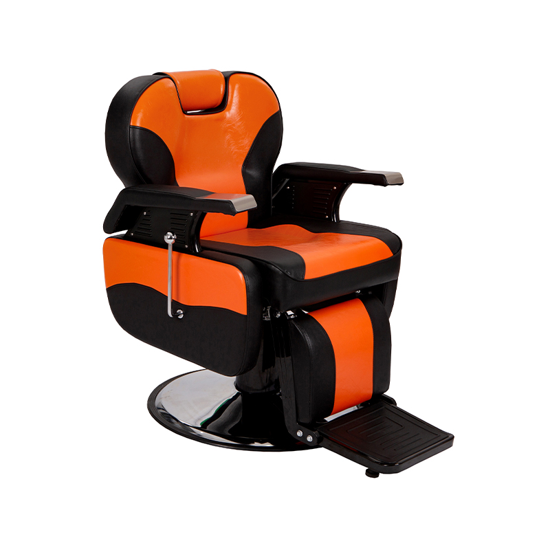 HZ8702D Sort klassisk frisørstol tilbakelent frisørsalong styliststol