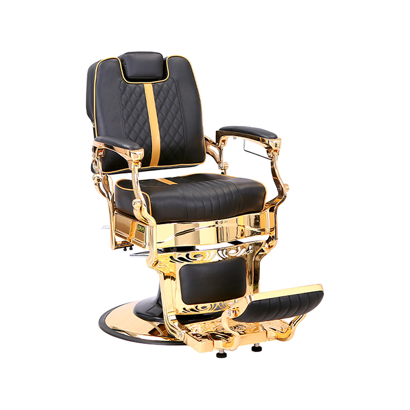 HZ87104 Justerbar vintage frisørstol i industriell stil med solid metallramme