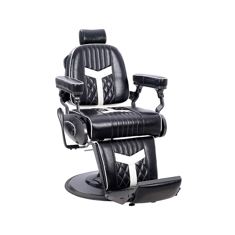 HZ8775 Vintage barber stol karakter salong menn olje hodestol