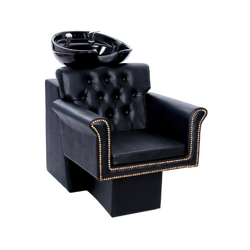 HZ9068 Backwash shampoo keramikkskål og stolsett